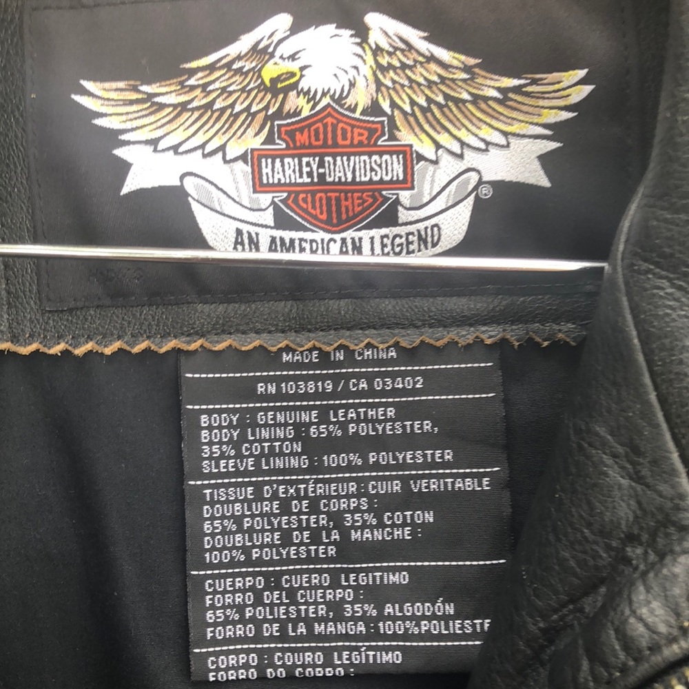 SOLD Men’s Harley Davidson leather - Picture 4 of 8